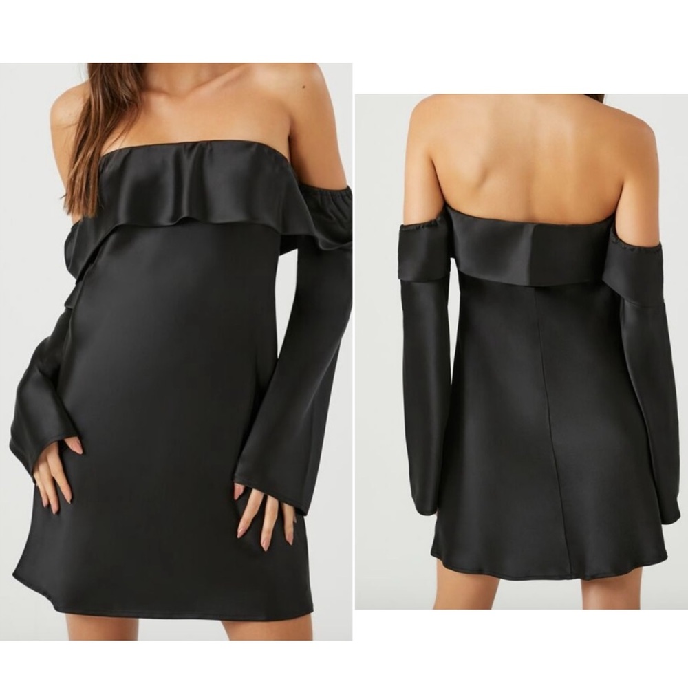 Forrever 21 Black Stain Mini Dress